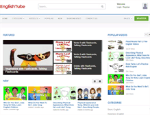 Tablet Screenshot of englishtube.net